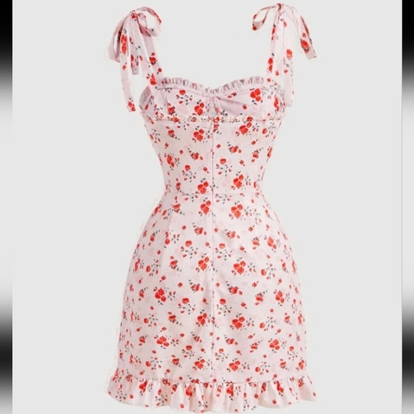 Boho Rose print Dress - Picture 3 of 6